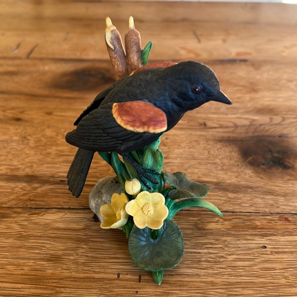 RARE Lenox Red Winged Black Bird 1993